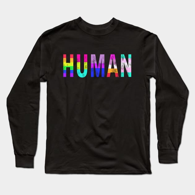 Human Lgbt Long Sleeve T-Shirt by Bao1991